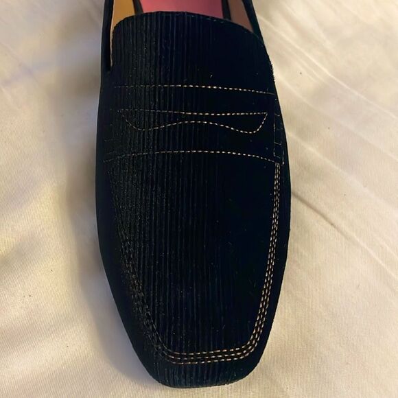 ESPORRE BLACK VELVETY CORDUROY FLATS.   NEW IN BOX - Picture 2 of 7